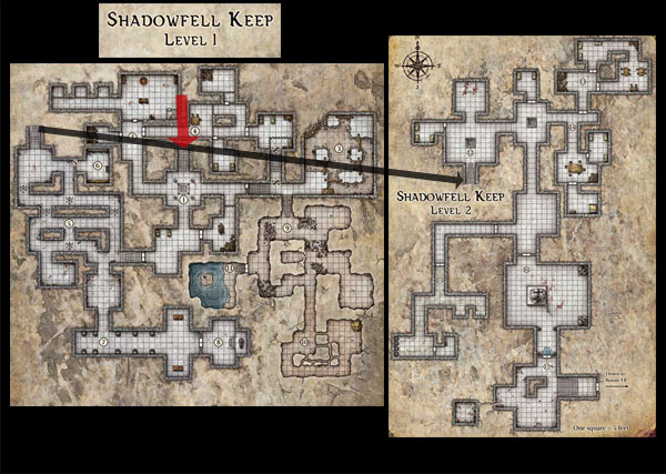 Go to Part 1This is the complete map of the Keep of the Shadowfell, taken f...
