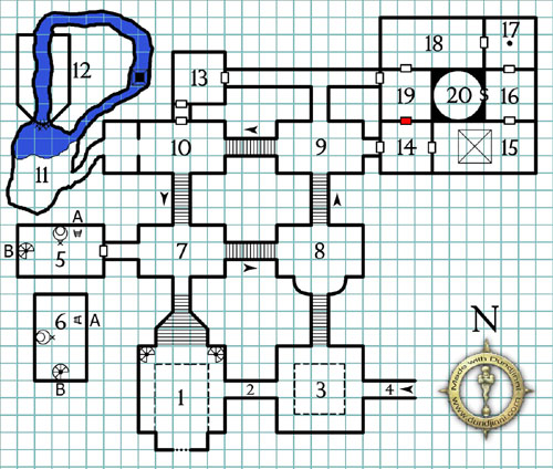Halls of the Mad Mage - Map