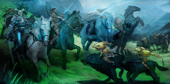 The Melee of Wolves and Horses - Alex Drummond