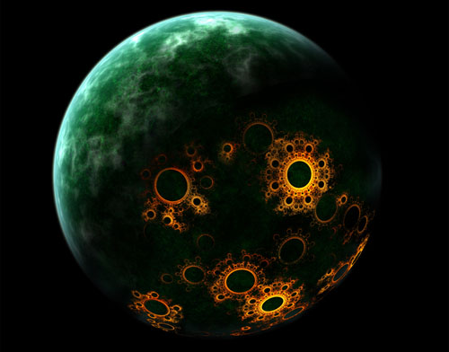 Jungle Forest Moon - Liquid Graphics