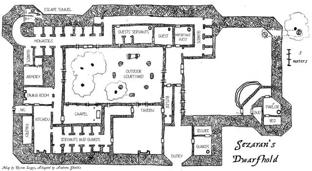 Sezaran's Dwarfhold - Fictive Fantasies (Map by Dyson Logos)