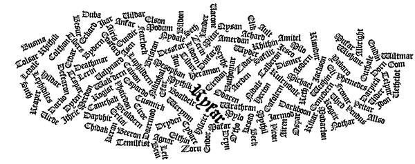Names of Legend - Wordle