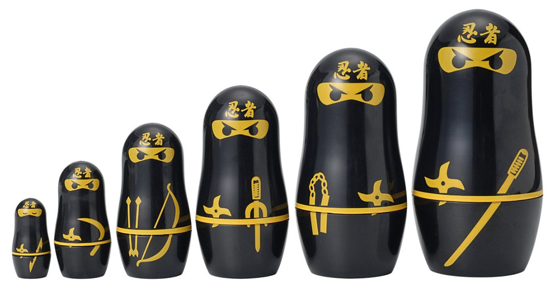 Ninja Matryoshka Dolls