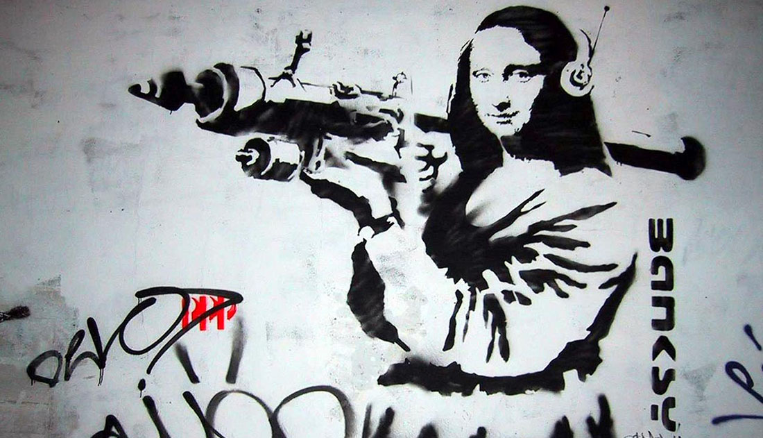 Banksy - Mona Rocket Lisa