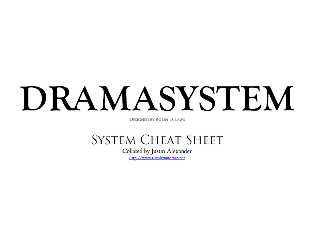 DramaSystem - Cheat Sheet