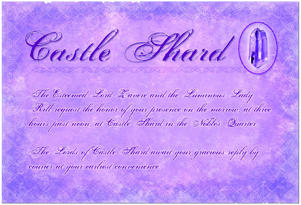 Ptolus - Castle Shard Invitation