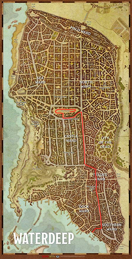 City of Waterdeep - Route of the Twin Parade