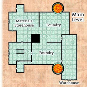 Ptolus - The Foundry - Floorplan