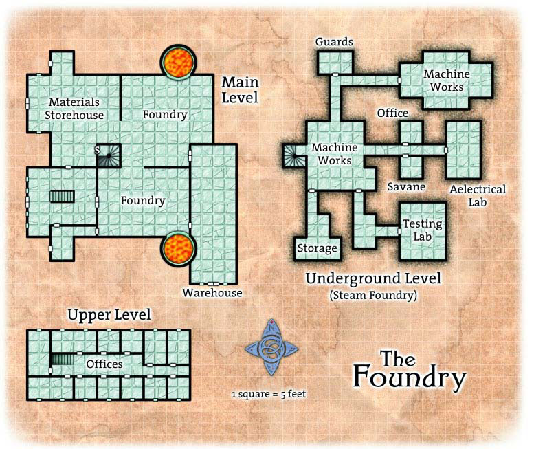 Ptolus - The Foundry (Map)