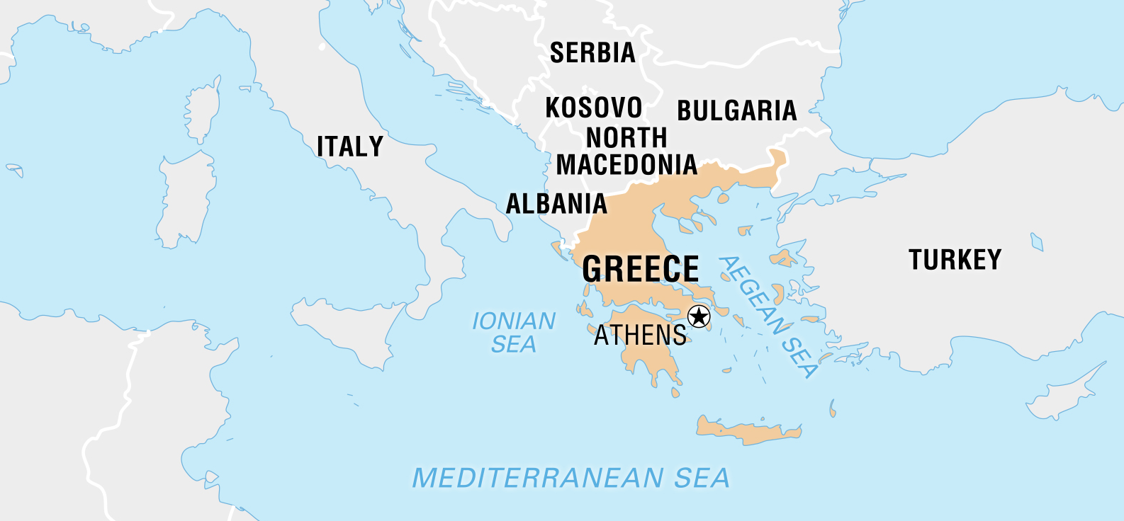 Map of Greece