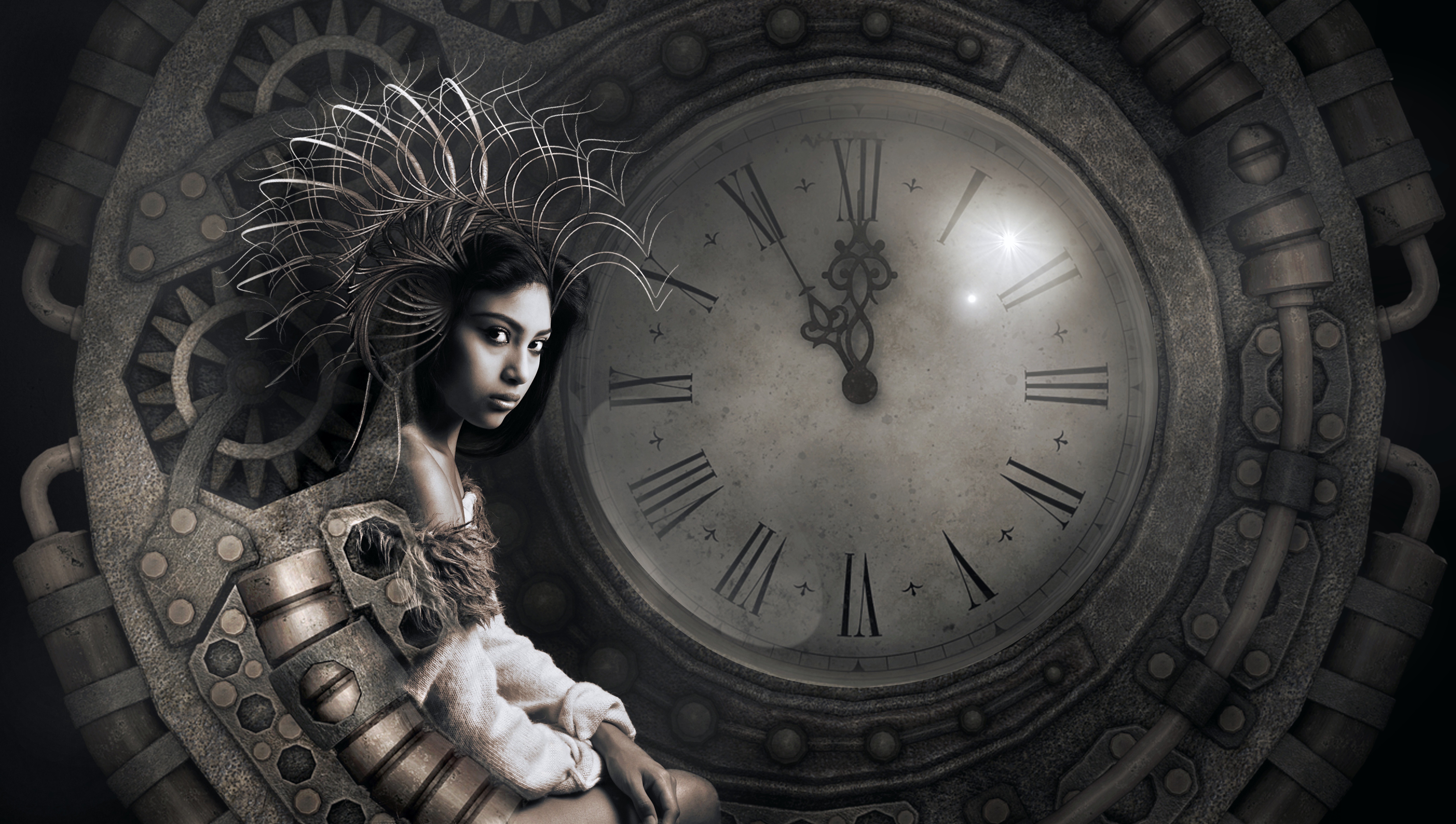 Fantasy Clock Woman - Stefan Keller