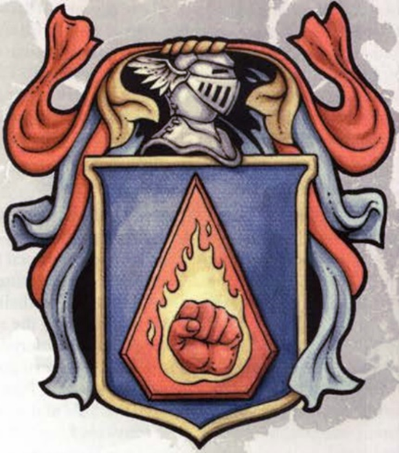 Flaming Fist Heraldry