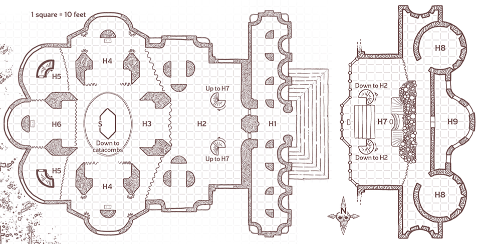 High Hall Interior Map - Descent Into Avernus