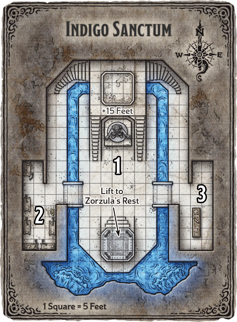 Indigo Sanctum (Keyed) - The Shattered Obelisk (Wizards of the Coast)